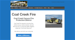 Desktop Screenshot of coalcreekcanyonfd.org