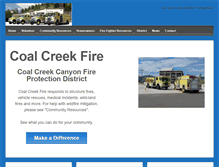 Tablet Screenshot of coalcreekcanyonfd.org